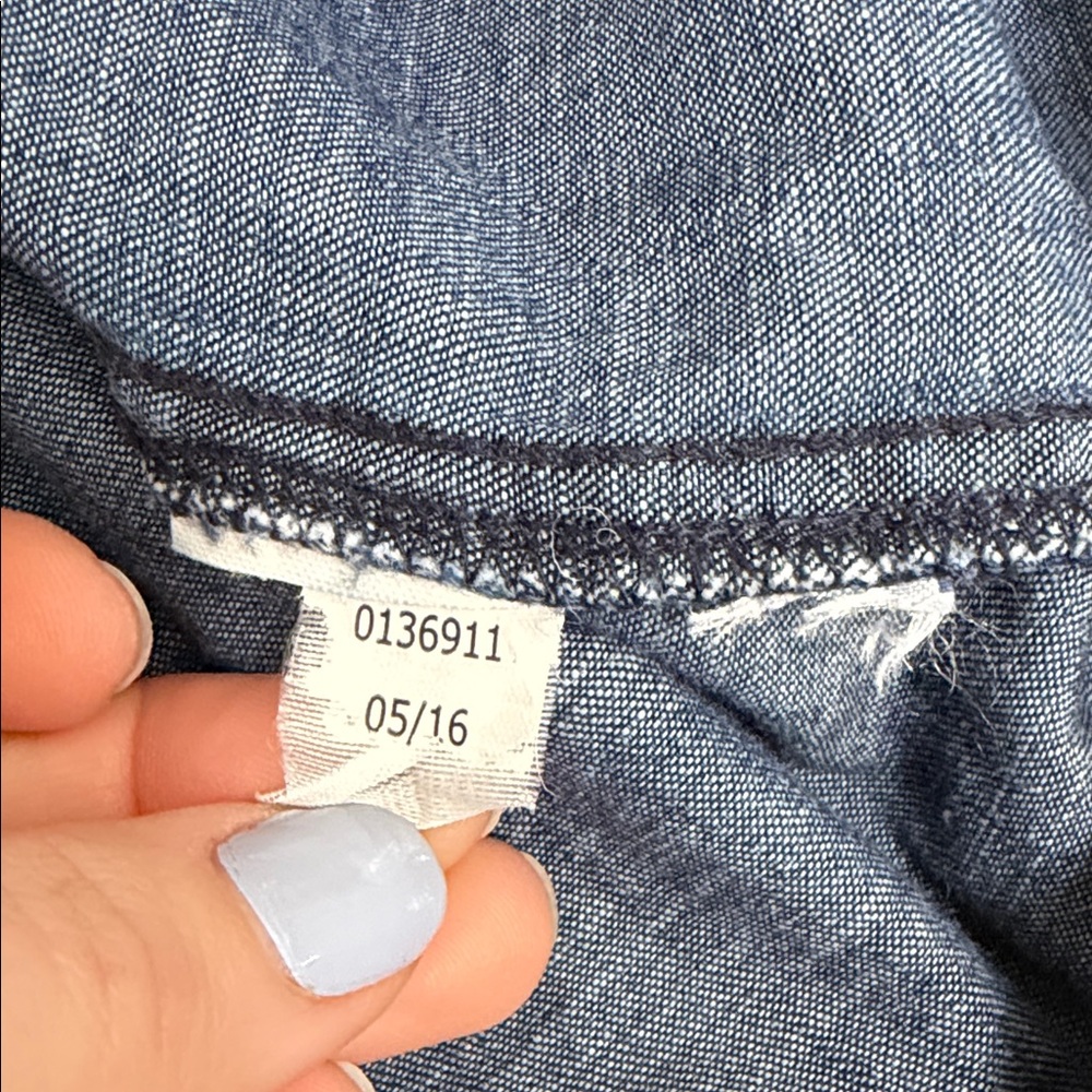 Tommy Hilfiger Navy Sleeveless Denim Mini Dress medium - Picture 7 of 11